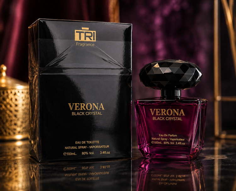 عطر زنانه تری Verona Black Crystal حجم 100 میل | TRI Fragrance